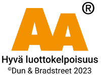 AA - Hyvä luottokelpoisuus 2023 -logo